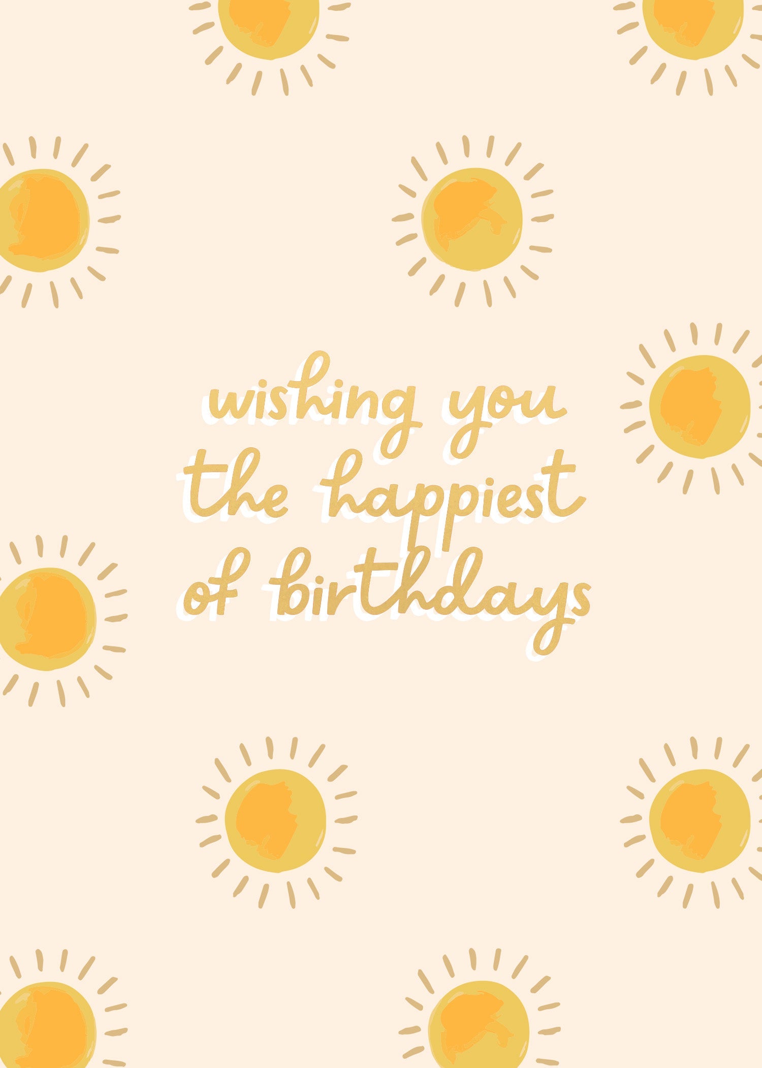 Greeting Card SUNSHINE - SUNLIGHT